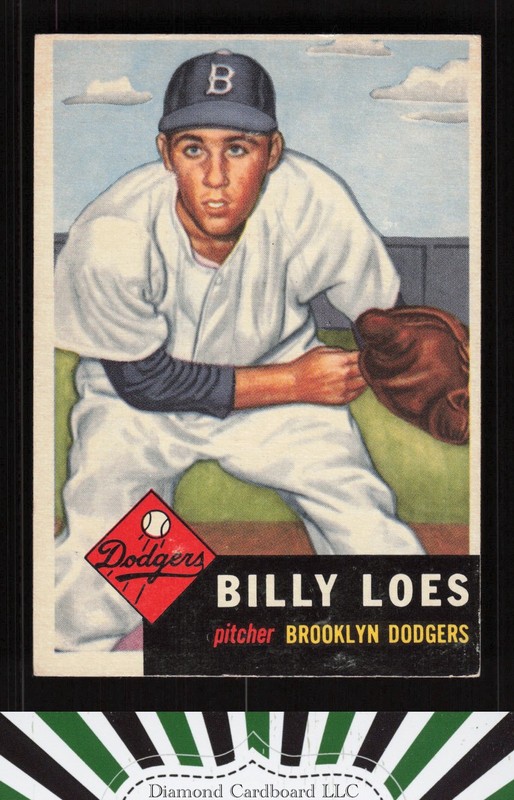 1953 Topps #174 Billy Loes VG+ e, front