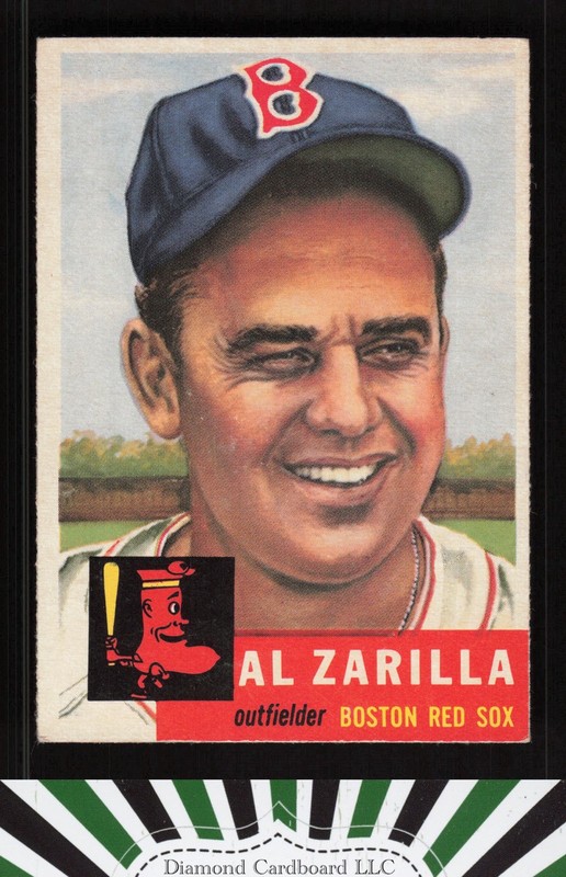 1953 Topps #181 Al Zarilla EX+ h, front