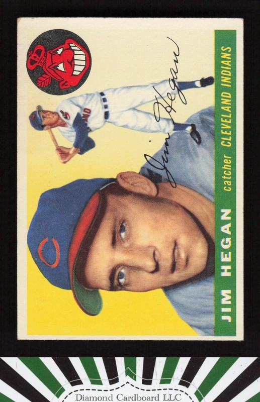 1955 Topps #7 Jim Hegan VG e, front
