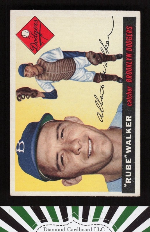 1955 Topps #108 "Rube" Walker VGEX d, front