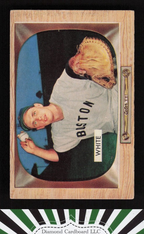 1955 Bowman #47 Sammy White VGEX, front