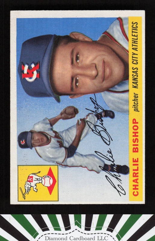 1955 Topps #96 Charlie Bishop VGEX+ p, front