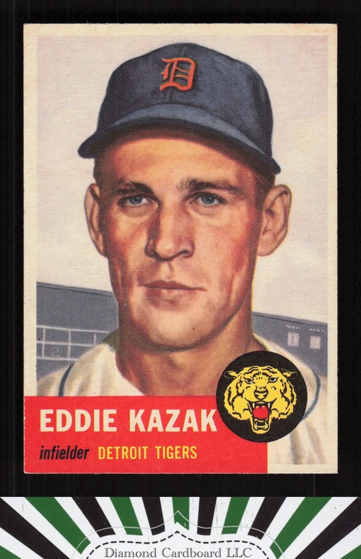 1953 Topps #194 Eddie Kazak NM+ i, front