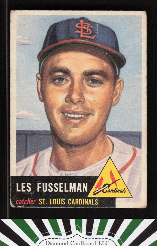 1953 Topps #218 Les Fusselman FR a, front