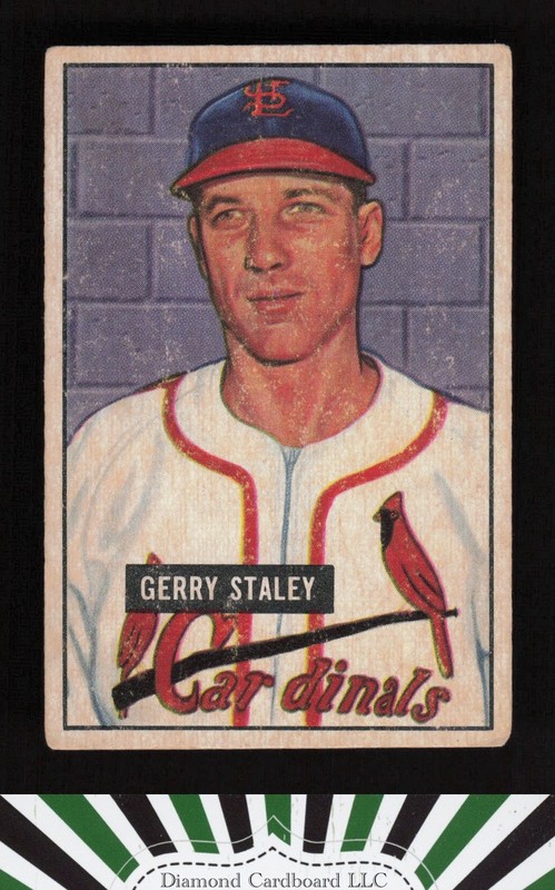 1951 Bowman #121 Gerry Staley VG, front