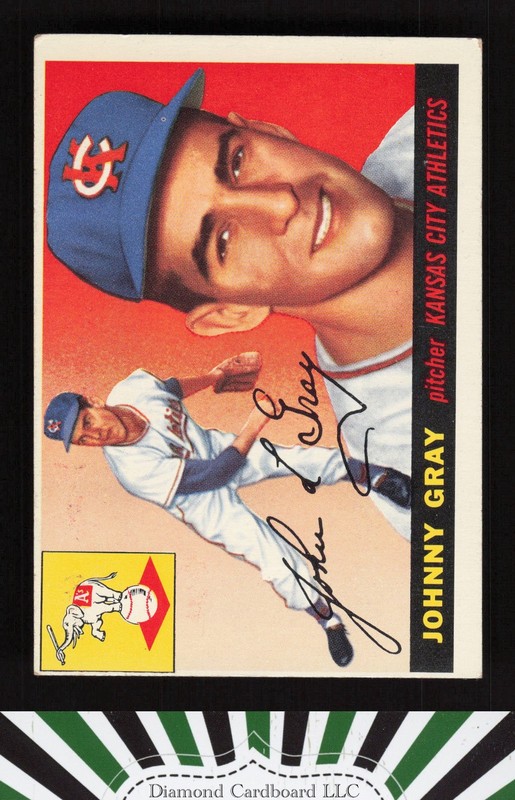 1955 Topps #101 Johnny Gray VGEX g, front