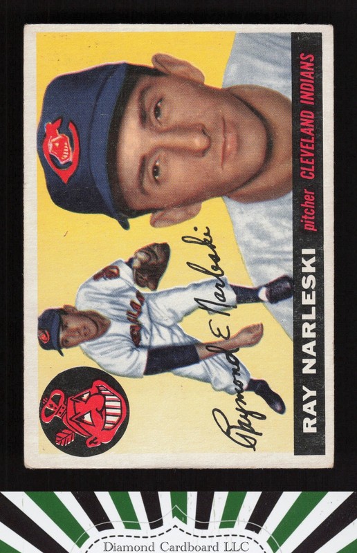 1955 Topps #160 Ray Narleski VG m, front