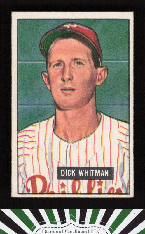 1951 Bowman #221 Dick Whitman VGEX, front
