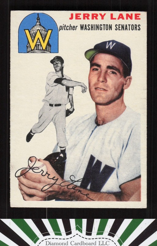 1954 Topps #97 Jerry Lane VGEX+ b, front