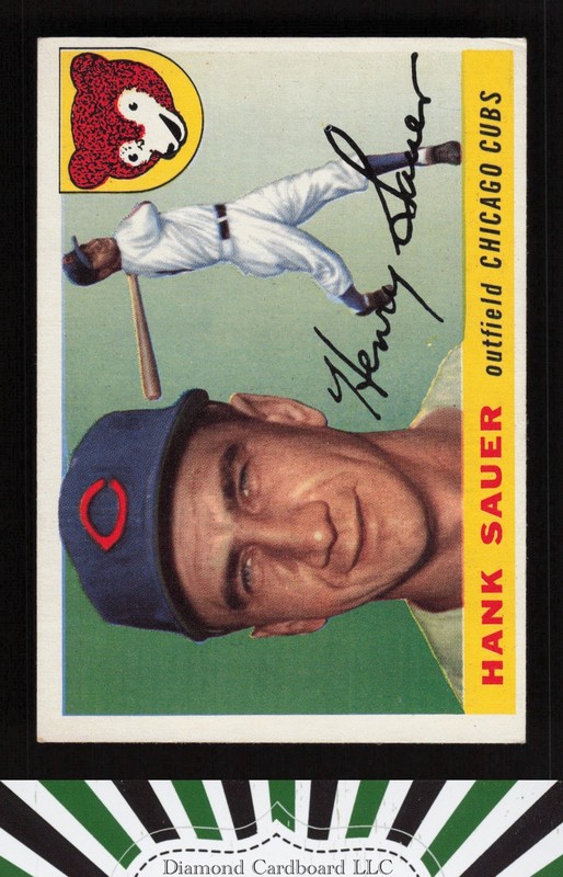 1955 Topps #45 Hank Sauer VGEX l, front