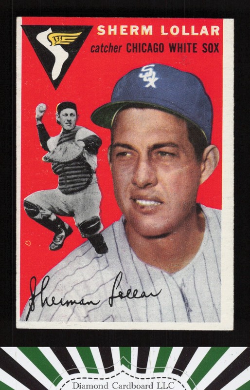 1954 Topps #39 Sherm Lollar EX j, front