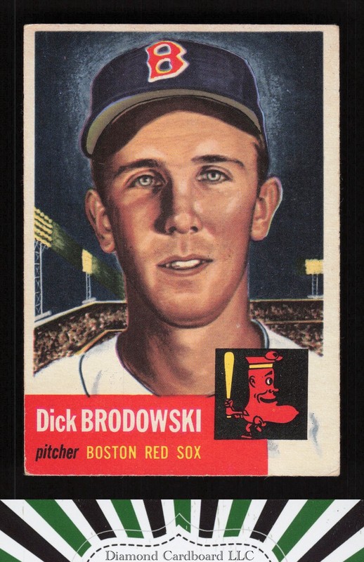 1953 Topps #69 Dick Brodowski VGEX h, front