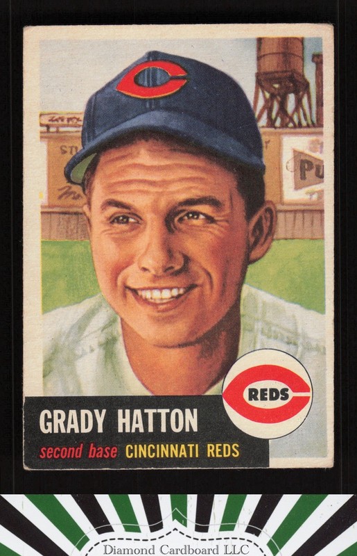 1953 Topps #45 Grady Hatton VGEX d, front
