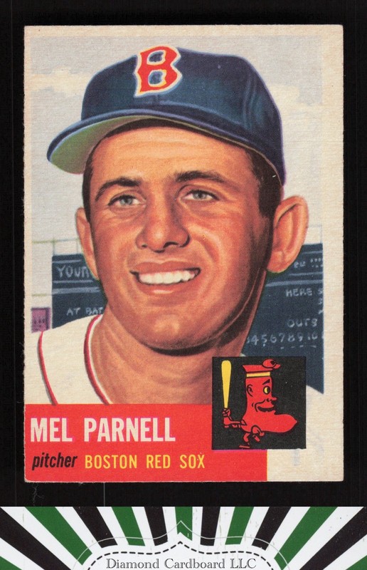 1953 Topps #19 Mel Parnell EX h, front