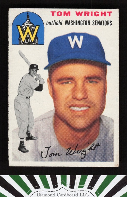 1954 Topps #140 Tom Wright VGEX k, front