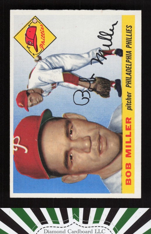 1955 Topps #157 Bob Miller EXMT f, front