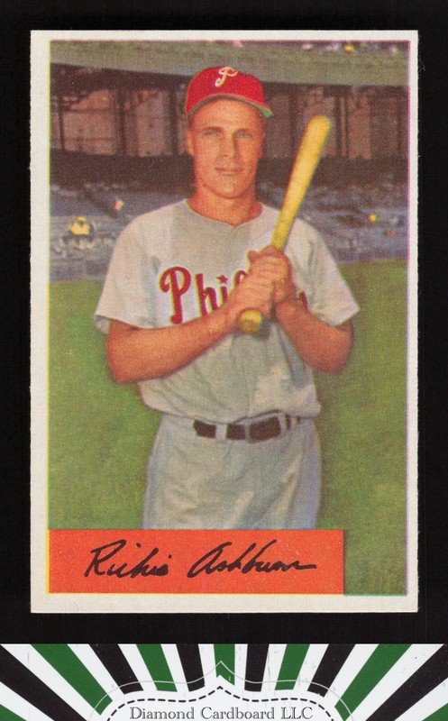 1954 Bowman #15 Richie Ashburn NM g, front