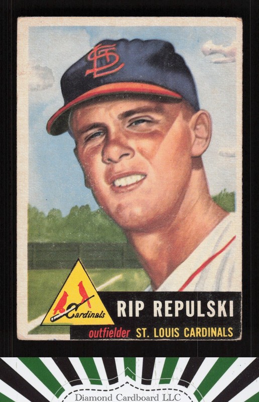 1953 Topps #172 Rip Repulski VG b, front