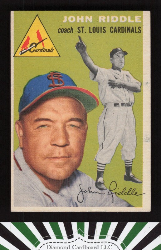 1954 Topps #147 Johnny Riddle VGEX d, front