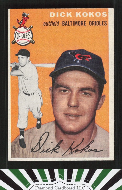 1954 Topps #106 Dick Kokos EX d, front