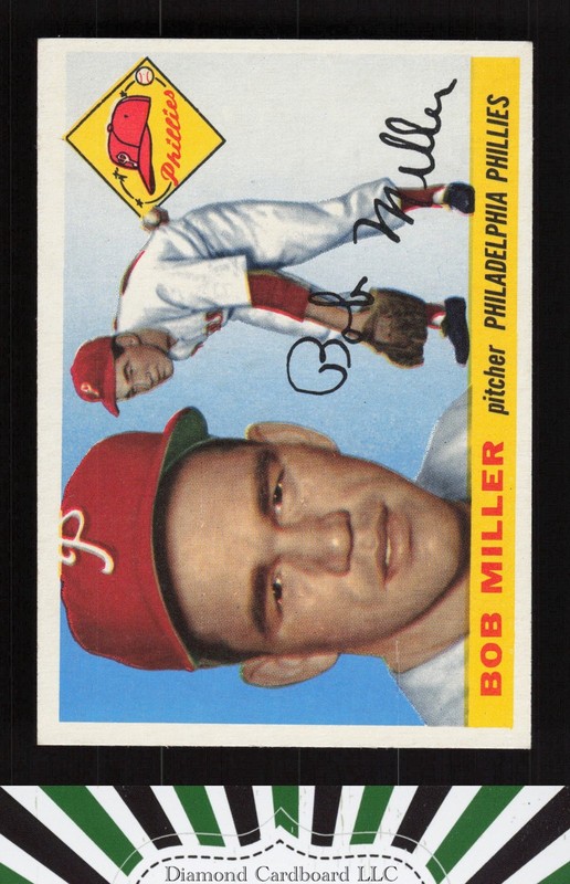 1955 Topps #157 Bob Miller EXMT+ h, front