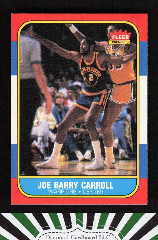 1986-87 Fleer #14 Joe Barry Carroll NMMT, front