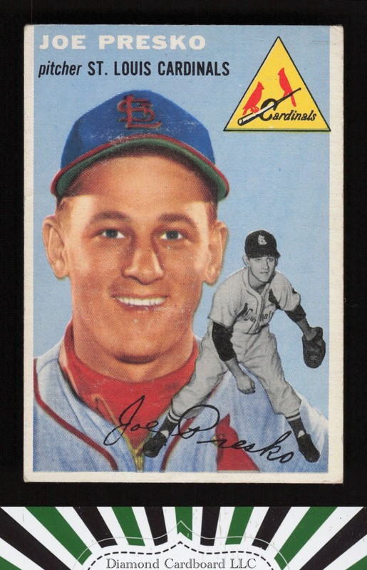 1954 Topps #135 Joe Presko VGEX h, front