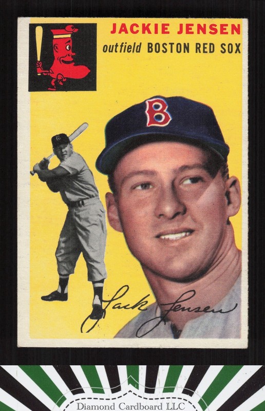 1954 Topps #80 Jackie Jensen EX g, front