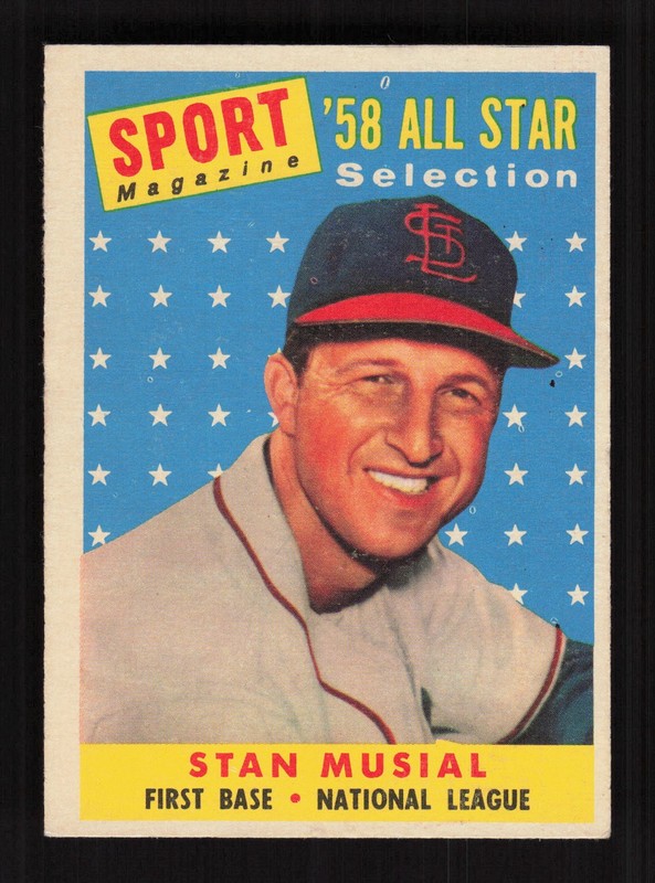 1958 Topps #476 Stan Musial VGEX+ f, front