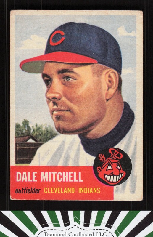 1953 Topps #26 Dale Mitchell VG+ b, front