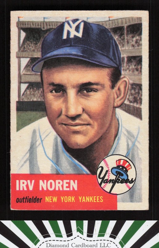 1953 Topps #35 Irv Noren VGEX+ [CENTERED] d, front