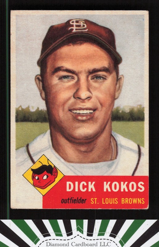 1953 Topps #232 Dick Kokos VGEX+ g, front