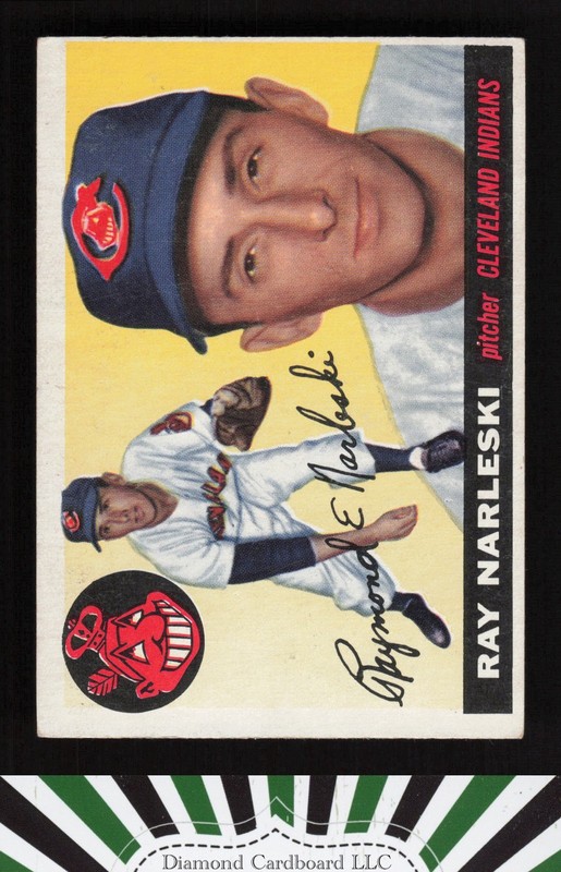1955 Topps #160 Ray Narleski VGEX a, front