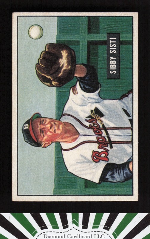 1951 Bowman #170 Sibby Sisti EX, front