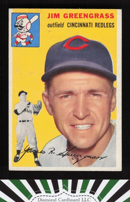 1954 Topps #22 Jim Greengrass VGEX+ m, front