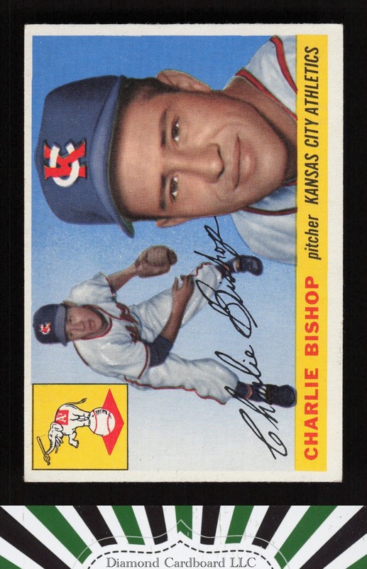 1955 Topps #96 Charlie Bishop VGEX+ q, front
