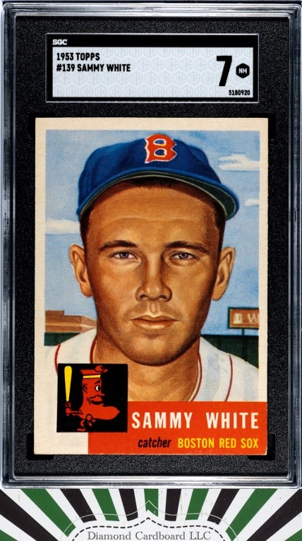 1953 Topps #139 Sammy White SGC 7 [RIDICULOUSLY SHARP], front