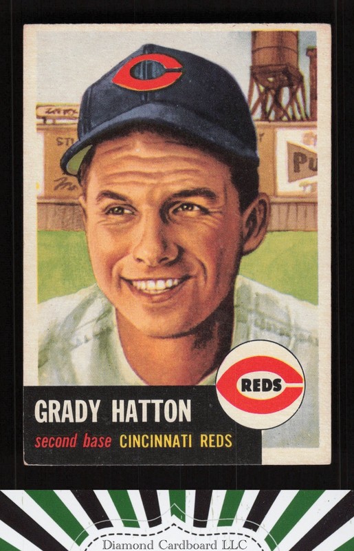 1953 Topps #45 Grady Hatton VGEX f, front