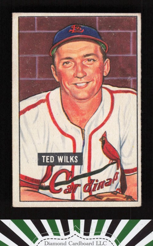 1951 Bowman #193 Ted Wilks VGEX, front