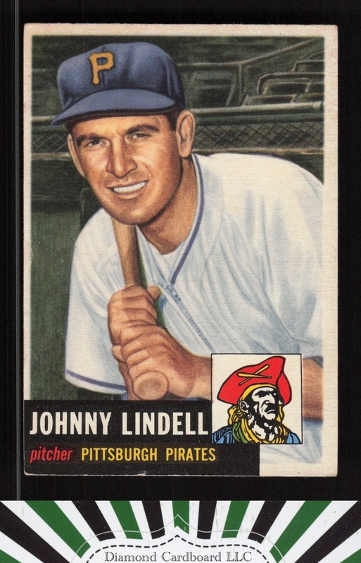 1953 Topps #230 Johnny Lindell GD d, front