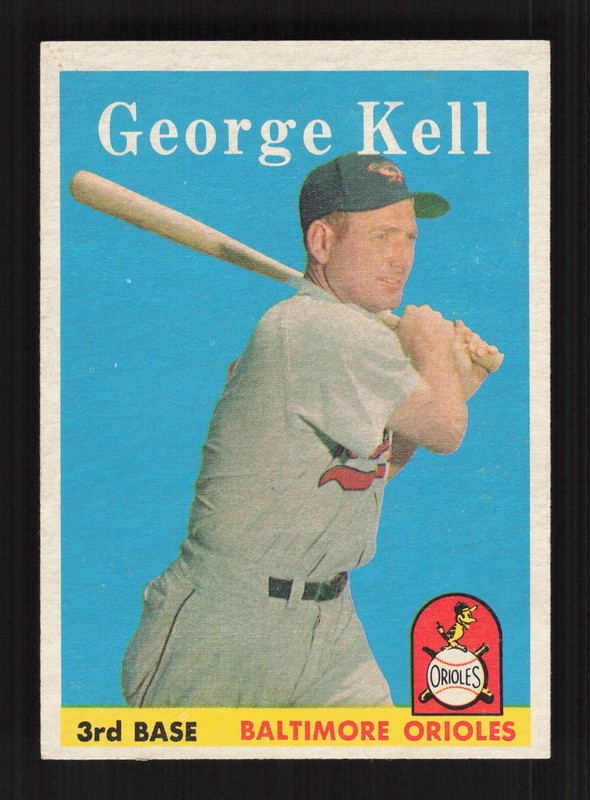 1958 Topps #40 George Kell EX+ m, front