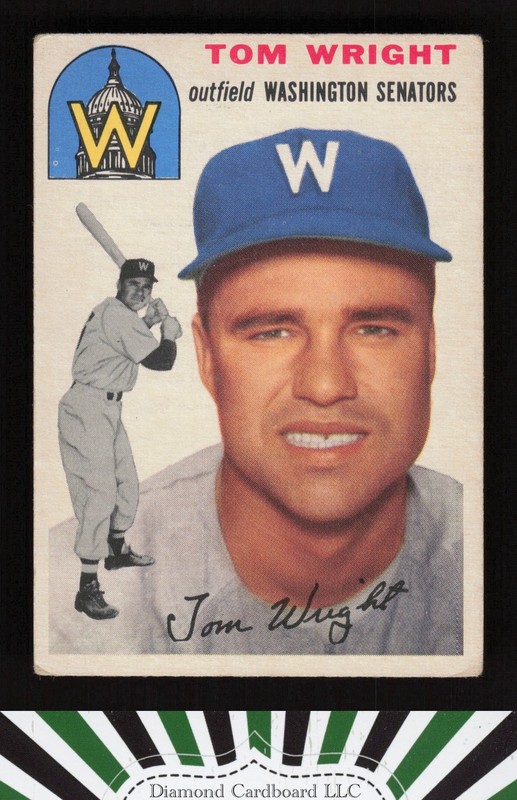 1954 Topps #140 Tom Wright VG h, front