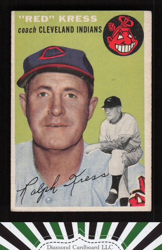1954 Topps #160 Red Kress VGEX j, front