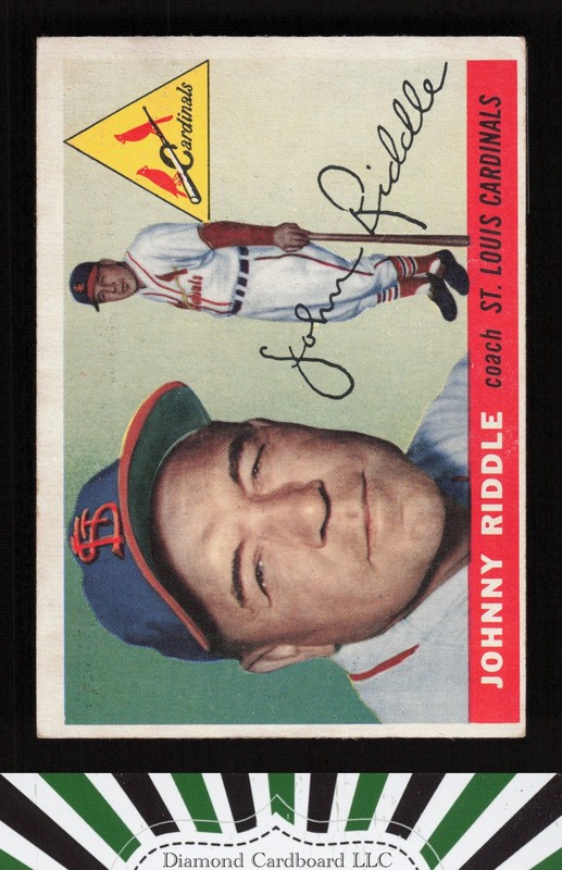 1955 Topps #98 Johnny Riddle VGEX i, front