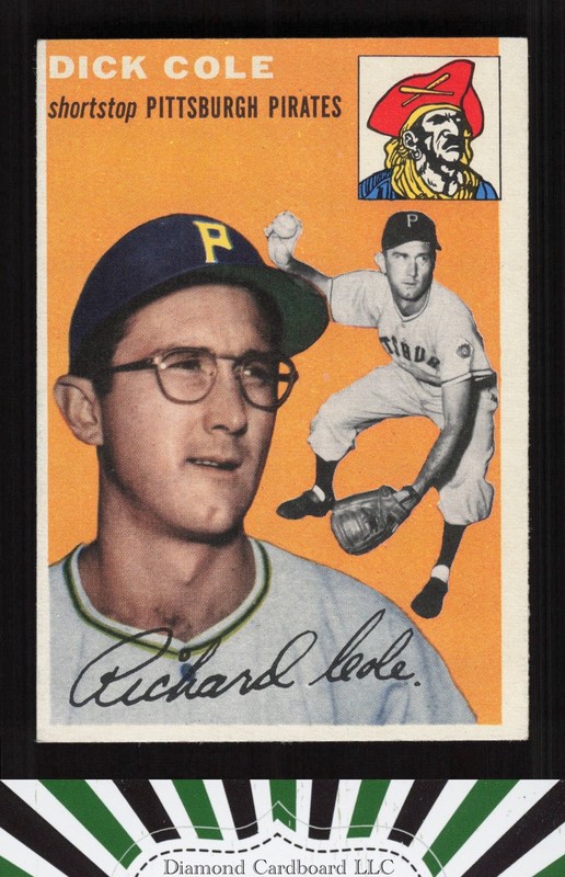 1954 Topps #84 Dick Cole EXMT h, front