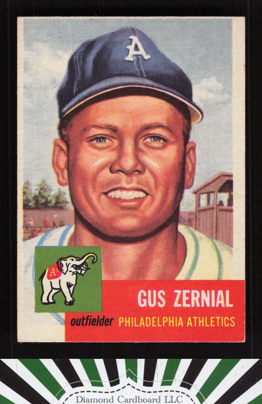 1953 Topps #42 Gus Zernial VGEX e, front