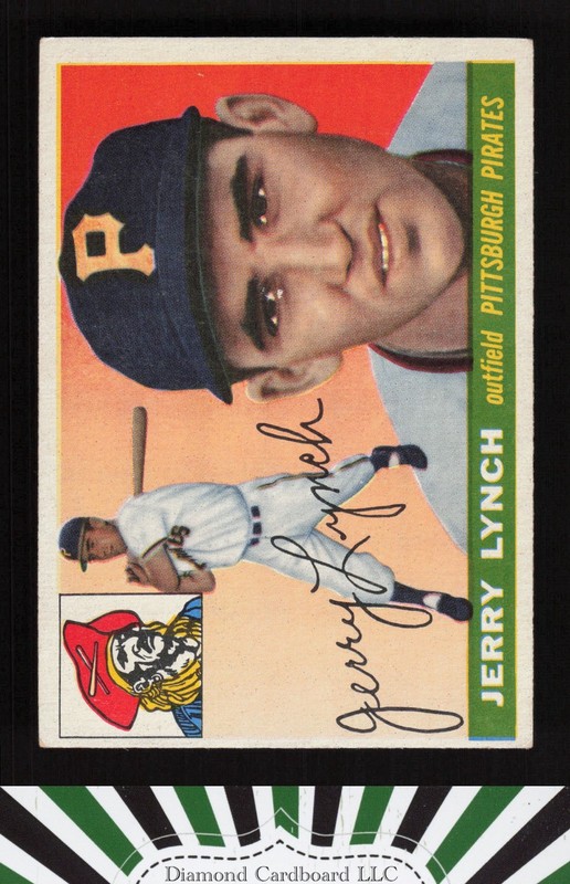 1955 Topps #142 Jerry Lynch EX m, front
