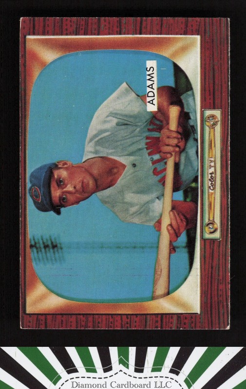 1955 Bowman #118 Bobby Adams VGEX+, front