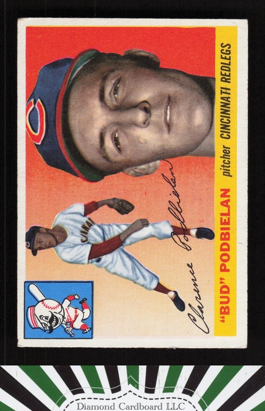 1955 Topps #153 Bud Podbielan VGEX a, front