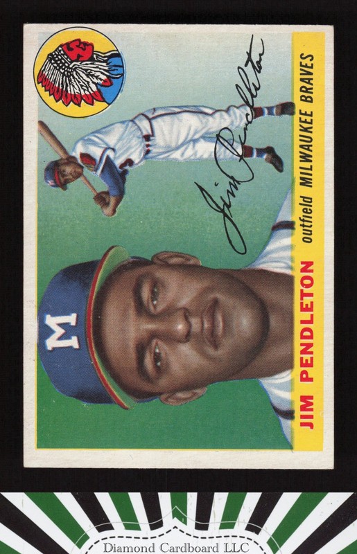 1955 Topps #15 Jim Pendleton VGEX+ i, front